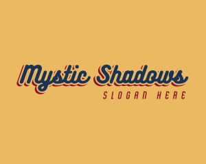 Retro Shadow Business logo design