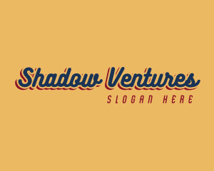 Retro Shadow Business logo design