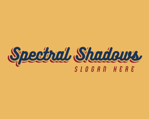 Retro Shadow Business logo design