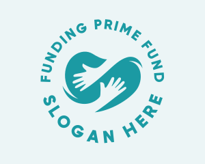 Charity Foundation Hand  logo design