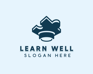 Jigsaw Puzzle Learning  logo design