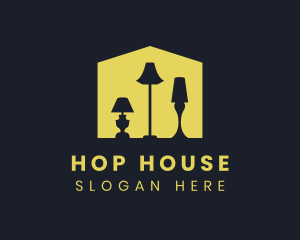 House Lamp Lighting logo design