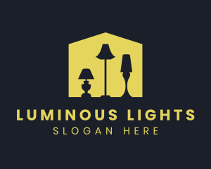 House Lamp Lighting logo design