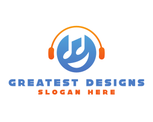 Happy Music Disc Jockey logo design