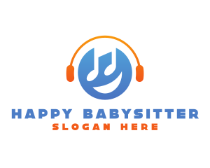 Happy Music Disc Jockey logo design