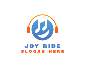 Happy Music Disc Jockey logo design