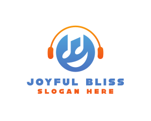 Happy Music Disc Jockey logo design