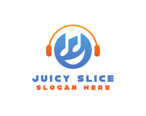 Happy Music Disc Jockey logo design