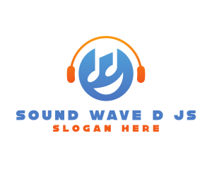 Happy Music Disc Jockey logo design