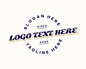 Retro Tilted Business logo