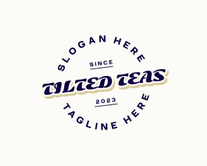 Retro Tilted Business logo