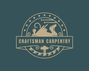 Carpenter Wood Planer logo design