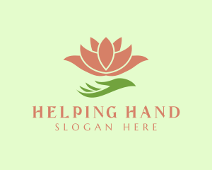 Lotus Hand Wellness logo design