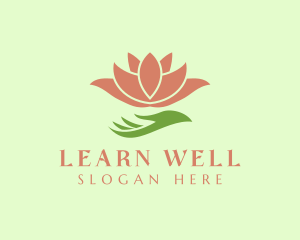 Lotus Hand Wellness logo design