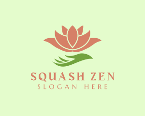 Lotus Hand Wellness logo design