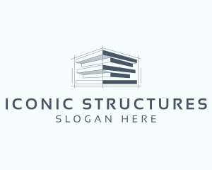 Architecture Structure Geometric logo design