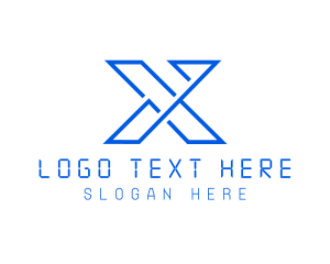 Digital Finance Letter X logo