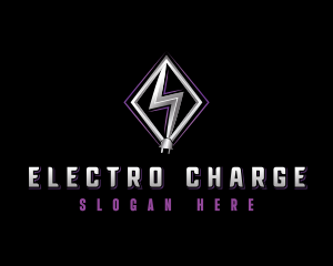 Power Electric Plug logo design