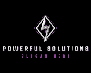 Power Electric Plug logo design