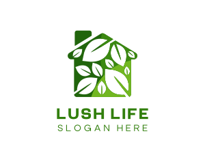 Gardening Greenhouse Leaves logo
