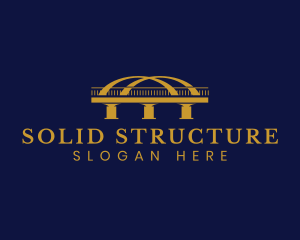 Arch Bridge Structure logo design