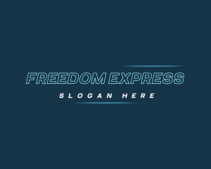 Mover Outline Express logo design