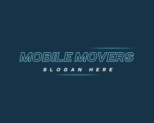 Mover Outline Express logo design