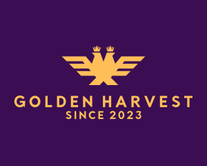 Golden Crown Eagle logo design