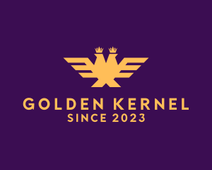 Golden Crown Eagle logo design