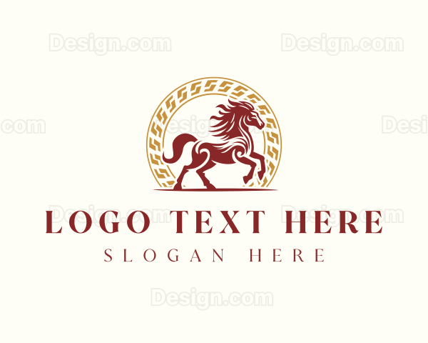 Chinese Zodiac Horse Logo