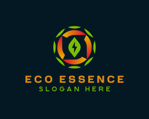 Eco Sustainable Electricity logo design