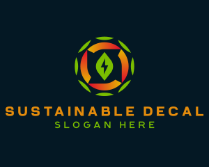 Eco Sustainable Electricity logo design