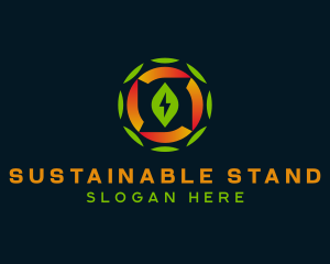 Eco Sustainable Electricity logo design