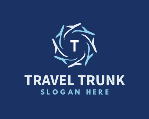 Tourism Plane Travel logo design