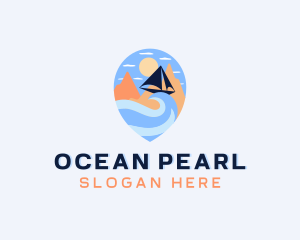 Ocean Beach Travel logo design