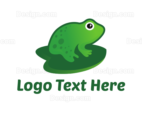 Lily Pad Frog Logo