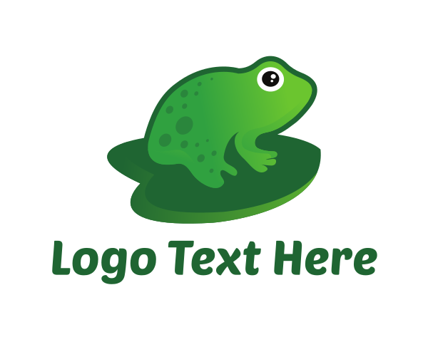 Green Frog logo example 3