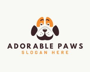 Cute Dog Paw logo design