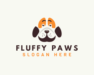 Cute Dog Paw logo design