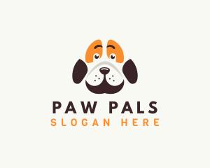 Cute Dog Paw logo design