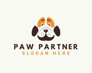 Cute Dog Paw logo design