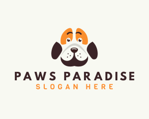 Cute Dog Paw logo design