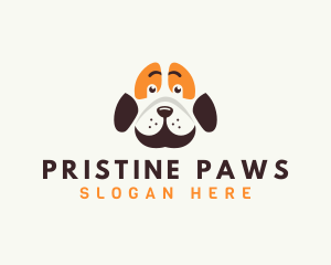 Cute Dog Paw logo design