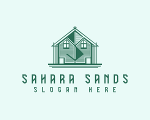 House Cabin Letter S logo design