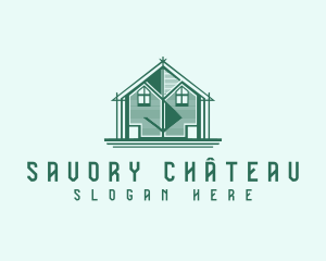 House Cabin Letter S logo design