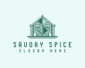 House Cabin Letter S logo design