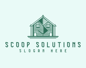 House Cabin Letter S logo design