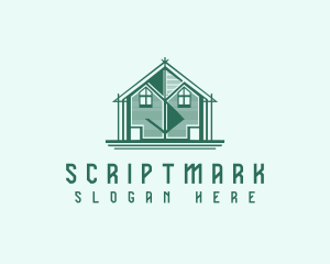 House Cabin Letter S logo design