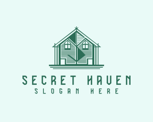 House Cabin Letter S logo design