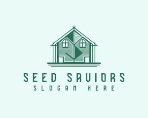 House Cabin Letter S logo design